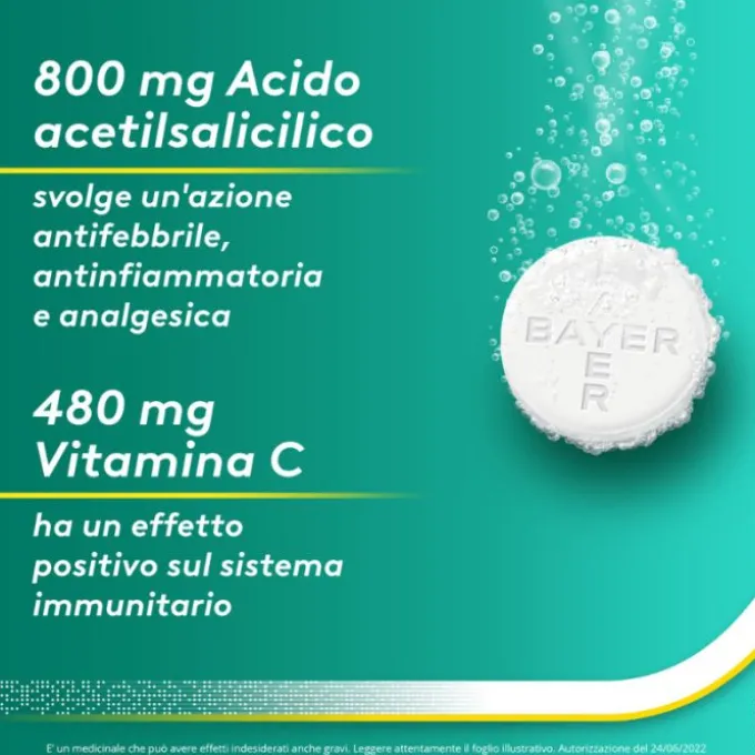 Aspirinaact 10Cpr Eff800+480Mg