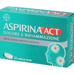 Aspirinaact Dolore E Infiammazione 12 Cpr Rivestite 1.000 Mg