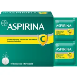 Aspirina C 40 Compresse Effervescenti 400Mg+240 Mg Con Vitamina C