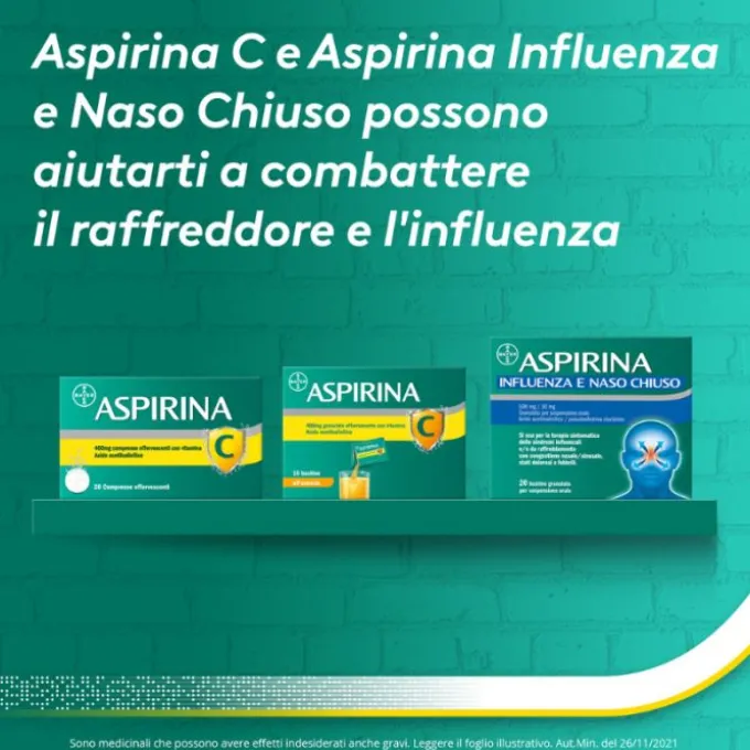 Aspirina C 20Cpr Eff 400+240Mg