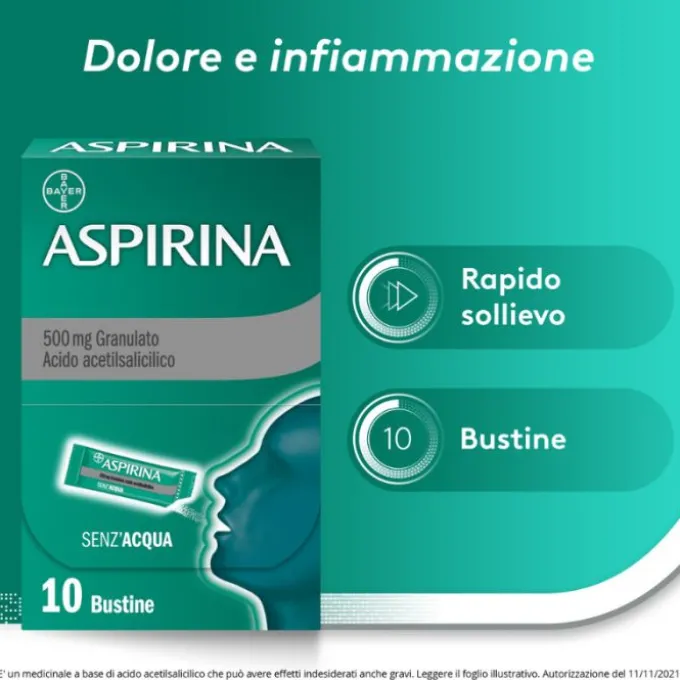 Aspirina Os Grat 10Bust 500Mg