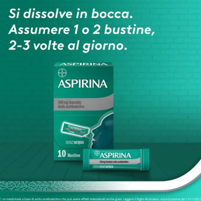 Aspirina Os Grat 10Bust 500Mg
