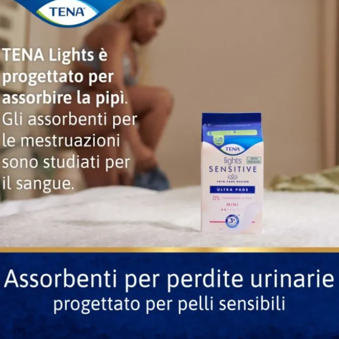 Assorbente Tena Lady Lights Sensitive Ultra Pad Mini 20 Pezzi
