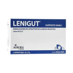 Aurora Biofarma Lenigut Supposte Anali 5 Pezzi Enteroclismi