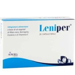 Aurora Biofarma Leniper Integratore 20 Capsule Molli Preparazione Al Sole