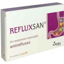 Aurora Biofarma Refluxsan 24 Compresse Masticabili 1 G Reflusso