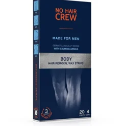 Aurora No Hair Crew Body Hair Removal Wax Strips Strisce Depilatorie 20 Strisce E 4 Salviette