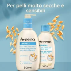 Aveeno Dermexa Crema Idratante Per Pelle Molto Secca E Con Prurito, Adatto Per Pelle Con Tendenza Atopica E Soggetta A Eczema, Senza Profumo 200 Ml