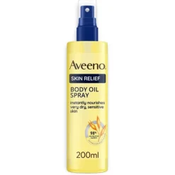 AVEENO SKIN RELIEF OLIO CORPO PELLE SECCA DERMATOLOGICAMENTE TESTATO CON INGREDIENTI NATURALI 200 ML
