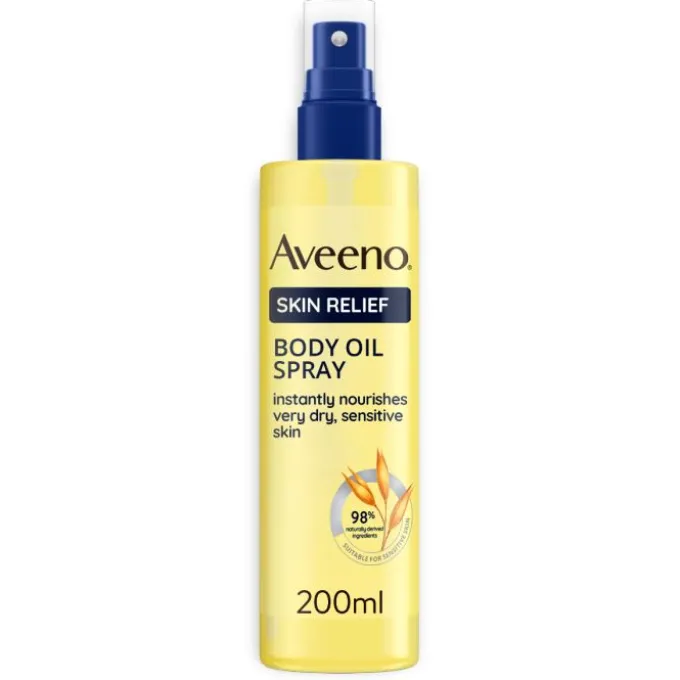 AVEENO SKIN RELIEF OLIO CORPO PELLE SECCA DERMATOLOGICAMENTE TESTATO CON INGREDIENTI NATURALI 200 ML