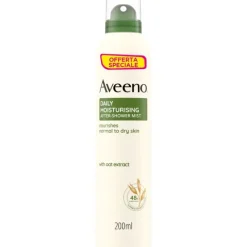 Aveeno Spray Idratante Corpo Dopo Doccia All'avena Per Proteggere E Nutrire La Pelle Secca Ad Assorbimento Rapido 200 Ml
