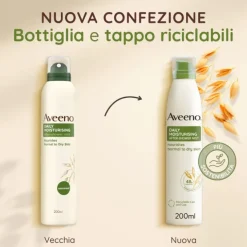 Aveeno Spray Idratante Corpo Dopo Doccia All'avena Per Proteggere E Nutrire La Pelle Secca Ad Assorbimento Rapido 200 Ml