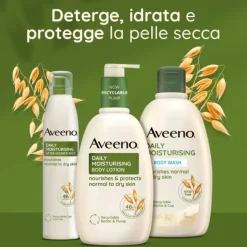Aveeno Spray Idratante Corpo Dopo Doccia All'avena Per Proteggere E Nutrire La Pelle Secca Ad Assorbimento Rapido 200 Ml