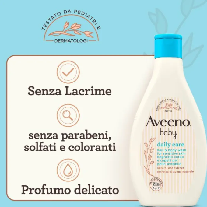 Avevo Baby Daily Care Bagnodoccia Per Bagnetto Neonato Corpo E Capelli Con Avena, Senza Parabeni E Solfati 250 Ml