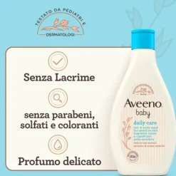 Avevo Baby Daily Care Bagnodoccia Per Bagnetto Neonato Corpo E Capelli Con Avena, Senza Parabeni E Solfati 250 Ml Bundle