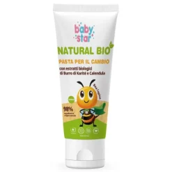Babystar Pasta Cambio Protettiva Natural Bio 100 Ml Creme Antirossore