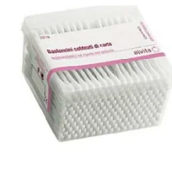 Bastoncini Cotone 200 Pezzi Alvita Accessori Igiene, Cura E Depilazione