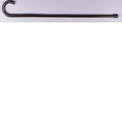 Bastone Brio In Legno Di Castagno Liscio Manico Curvo Uomo H92Cm Sostegni E Accessori