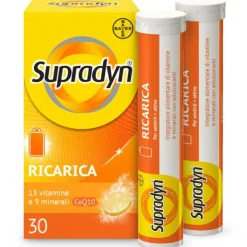 Bayer Supradyn Ricarica Integratore Di Vitamine, Sali Minerali E Coenzima Q10 30Compresse Effervesce