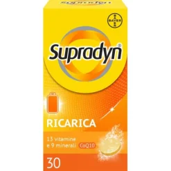 Bayer Supradyn Ricarica Integratore Di Vitamine, Sali Minerali E Coenzima Q10 30Compresse Effervesce