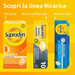 Bayer Supradyn Ricarica Integratore Di Vitamine, Sali Minerali E Coenzima Q10 30Compresse Effervesce