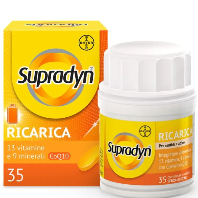 Bayer Supradyn Ricarica Integratore Di Vitamine, Sali Minerali E Coenzima Q10 35 Compresse Rivestite