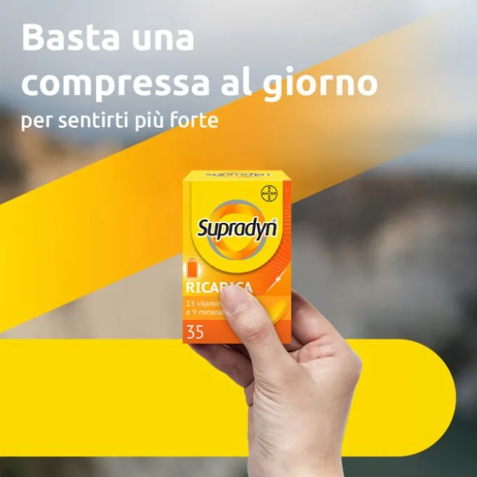 Bayer Supradyn Ricarica Integratore Di Vitamine, Sali Minerali E Coenzima Q10 35 Compresse Rivestite