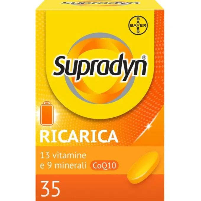 Bayer Supradyn Ricarica Integratore Di Vitamine, Sali Minerali E Coenzima Q10 35 Compresse Rivestite