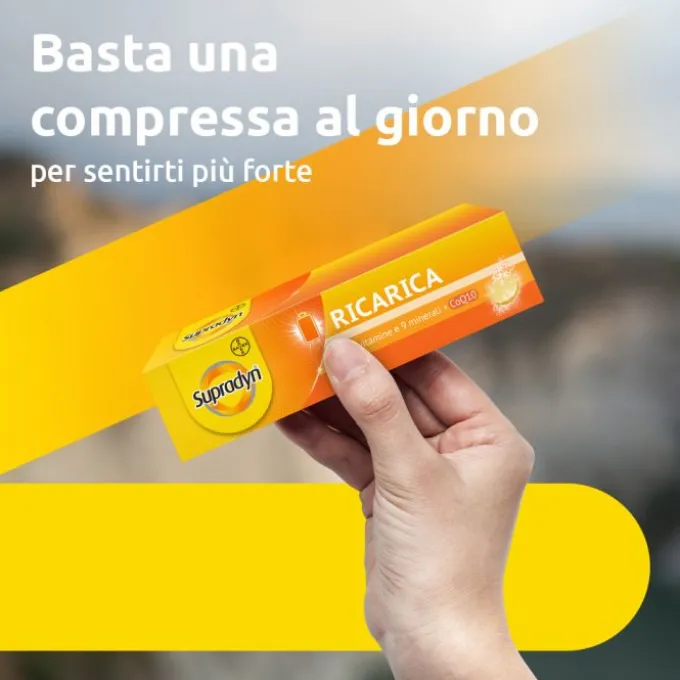 Bayer Supradyn Ricarica Integratore Di Vitamine, Sali Minerali E Coenzima Q10 15 Compresse Effervesc