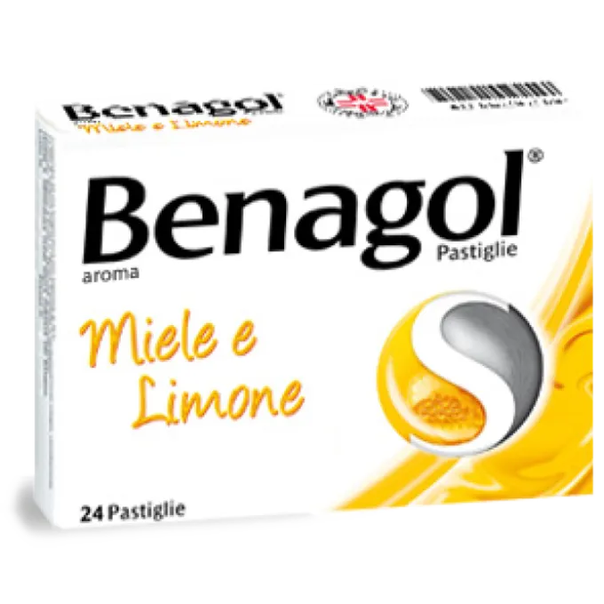 Benagol 24 Pastiglie Miele-Limone
