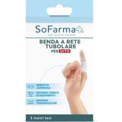 Benda A Rete Tubolare Sofarmapiu' Per Dita 3 Metri Tesi Bende A Rete