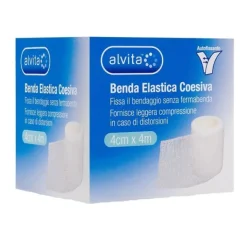 Benda Elastica Autoadesiva Alvita 4X4Cm Bende Elastiche Autofissanti