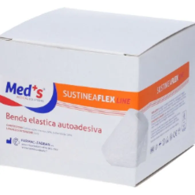 Benda Elastica Autoadesiva Sustinea Mt20X8Cm. Autofissante Eanallergica E' L'ideale Per Bendaggi Sportivi, Comoda E Pratica Per Gli Usi Di Primo Soccorso