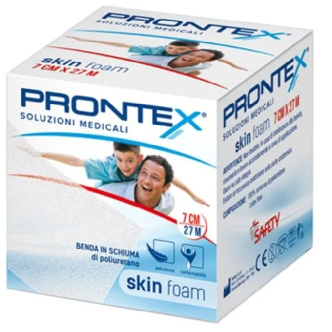Benda In Schiuma Prontex Skin Foam M 27 X 7 Cm Bianco Bende Speciali