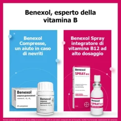 Benexol Spray Integratore Alimentare Di Vitamina B12 Ad Alto Dosaggio, Con Edulcorante, Flacone Da 15 Ml