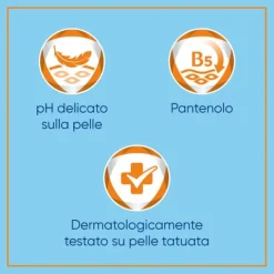 Bepanthenol Tattoo Detergente Delicato Per Tatuaggio Con Pantenolo, Protegge, Idrata E Rigenera La Pelle Tatuata 200Ml