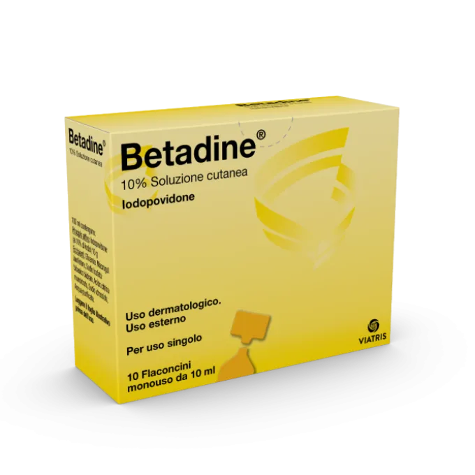 Betadine Soluzione Cutanea 10 Flaconcini Monouso 10Ml