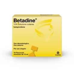 Betadine Soluzione Cutanea 10 Flaconcini Monouso 10Ml