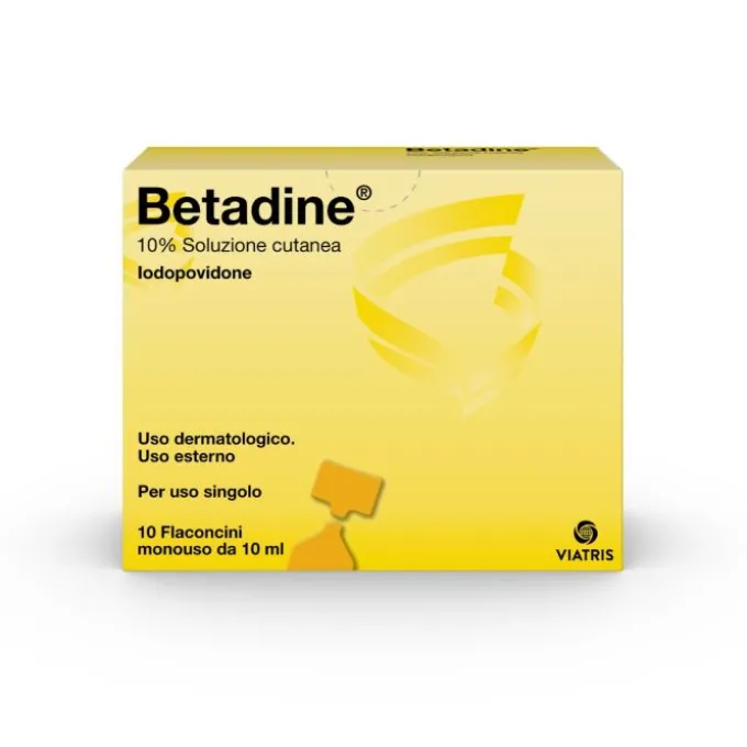 Betadine Soluzione Cutanea 10 Flaconcini Monouso 10Ml