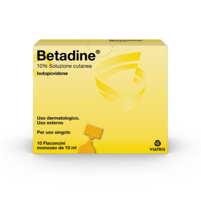Betadine Soluzione Cutanea 10 Flaconcini Monouso 10Ml
