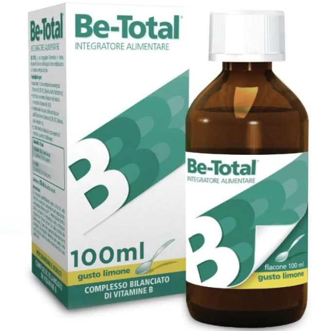 Be-Total Sciroppo Integratore Alimentare Vitamina B Sistema Immunitario Bambini Limone 100 Ml