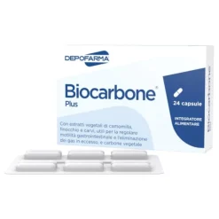 Biocarbone Plus Integratore Benessere Intestinale 24 Capsule