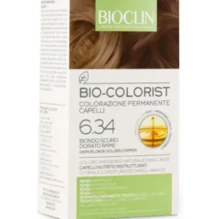 Bioclin Bio-Colorist 6.34 Biondo Scuro Dorato Rame Tintura Naturale Capelli