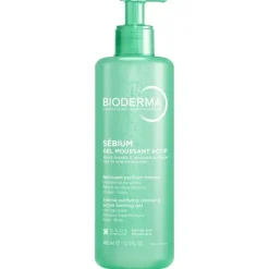 Bioderma Sébium Gel Moussant Actif Gel Detergente Purificante 400 Ml Detersione Pelle Grassa