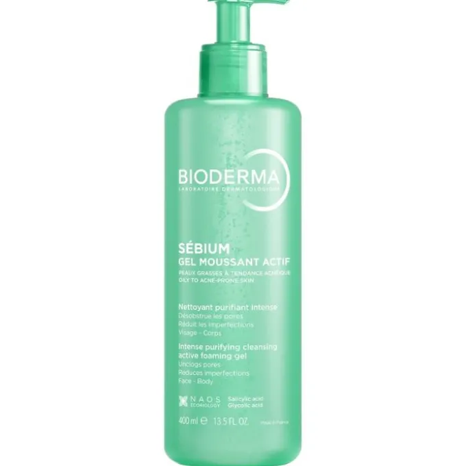 Bioderma Sébium Gel Moussant Actif Gel Detergente Purificante 400 Ml Detersione Pelle Grassa