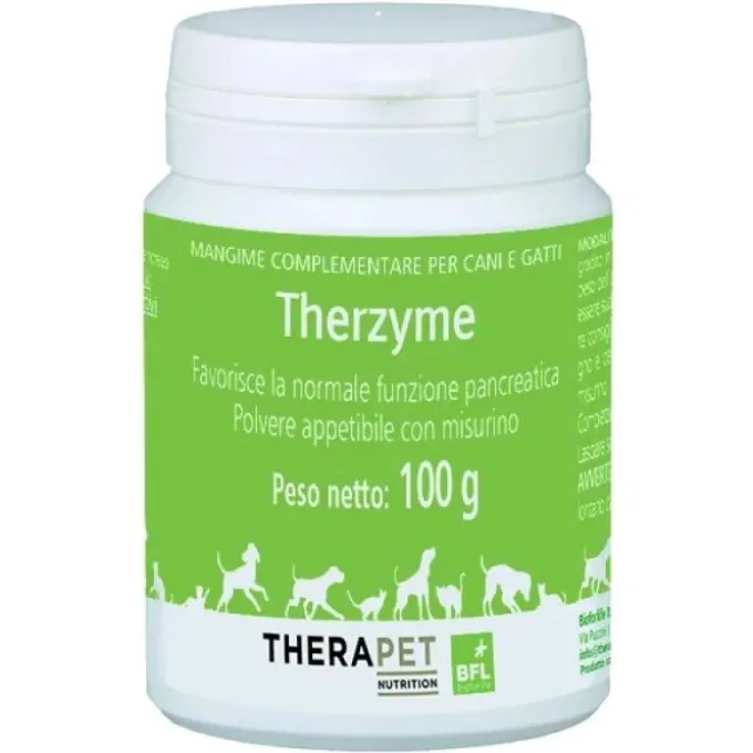 Bioforlife Therzyme Polvere Mangime Complementare Per Pancreas Cani/Gatti 100G