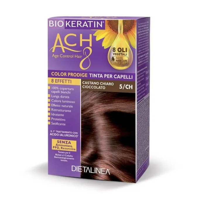 Biokeratin Ach8 Tinta Per Capelli Castano Chiaro Cioccolato 5/Ch