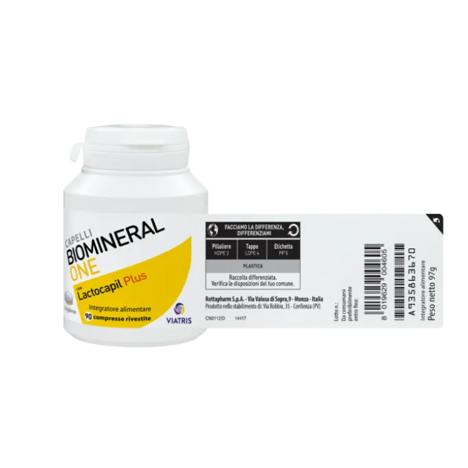 Biomineral One Lactocapil Plus Integratore Anticaduta Capelli 90 Compresse