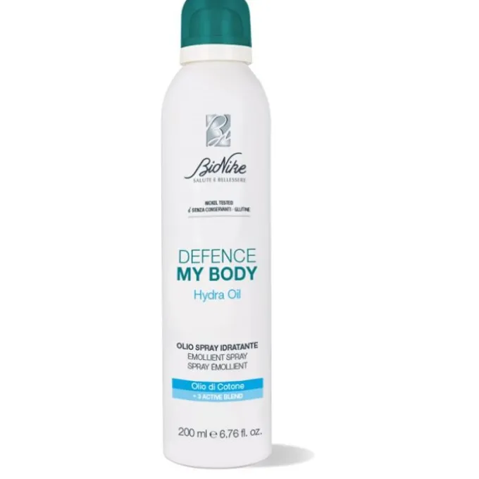 BIONIKE DEFENCE MY BODY HYDRAOIL OLIO SPRAY IDRATANTE 200 ML - OLIO CORPO IN SPRAY A RAPIDO ASSORBIMENTO, IDRATAZIONE FINO A 24 ORE, NICHEL TESTED