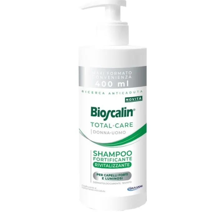 BIOSCALIN TOTAL CARE SHAMPOO FORTIFICANTE E RIVITALIZZANTE FLACONE 400 ML